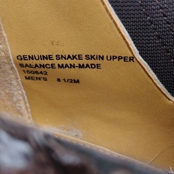 Giorgio Brutini Dark Brown Genuine Snakeskin Leather Almond Toe Chelsea Boot main image 11